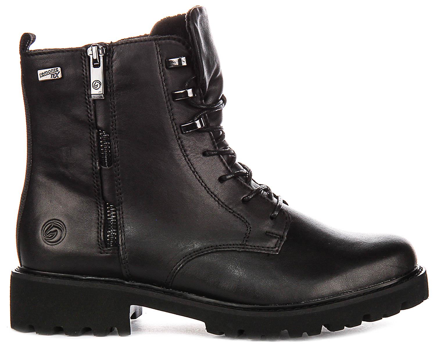 Remonte Lite Soft Warm Lined Leather Ankle Womens Boot In Brown US