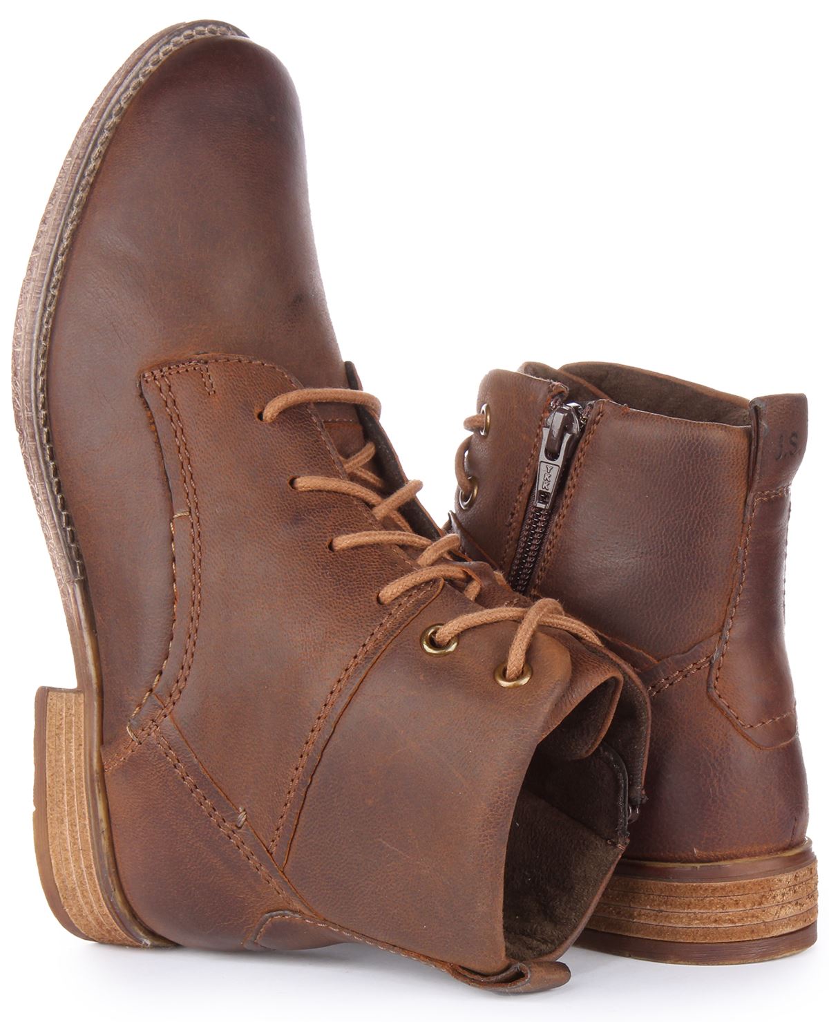 Josef Seibel Sienna 17 Women\'s Lace-Up Leather Ankle Boot Brown Size 37 US 7 Josef Seibel Sienna 17 Forest Womens Ankle Boots | Rogerson  main image 4
