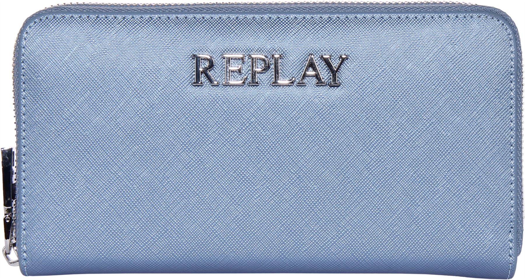 Replay Fw5525.003 Womens Casual Travel Zip Around Accessory Purse In Sky Blue - Picture 3 of 4