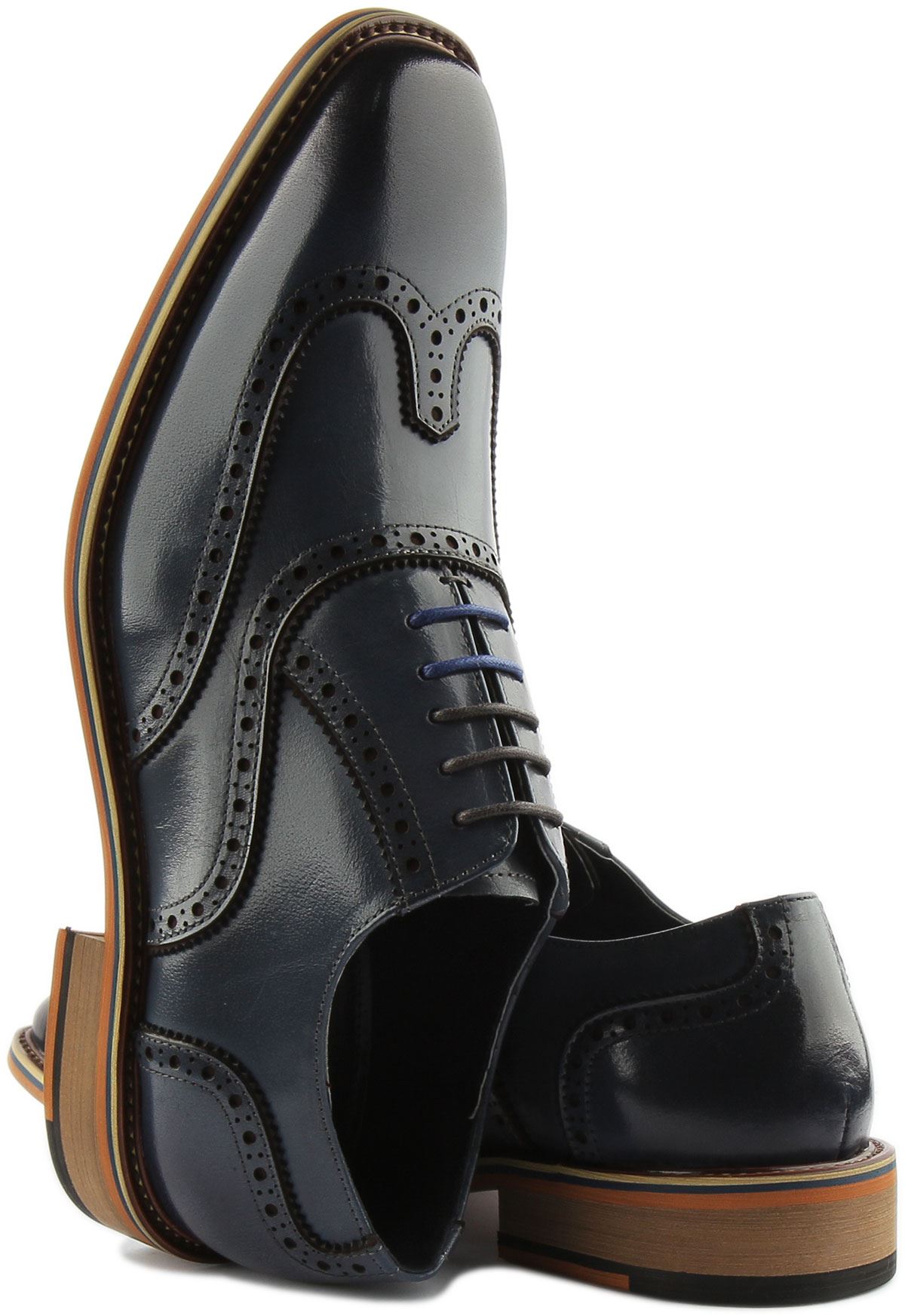 Zapatos Oxford Justinreess England Corey con cordones punta cincel gris para hombre EE. UU. 7-13 - Imagen 10 de 12