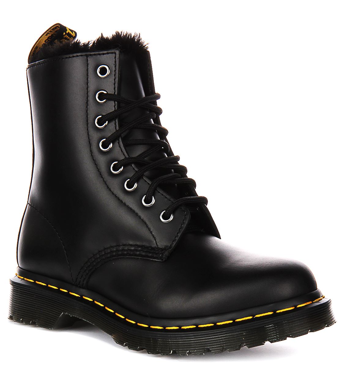 DR MARTENS 1460 Serena Forrado Cuero Tobillo Mujer Botas En Verde Oliva GB 3-8 - Imagen 8 de 25