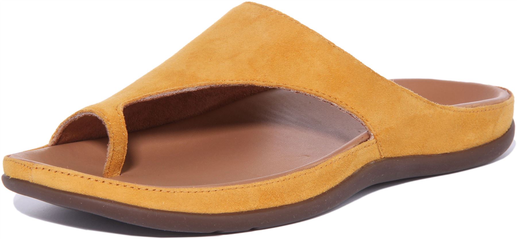 Strive Capri Womens Toe Loop Leather Sandals In Magenta Size US 6 - 11 - 第 36/36 張圖片