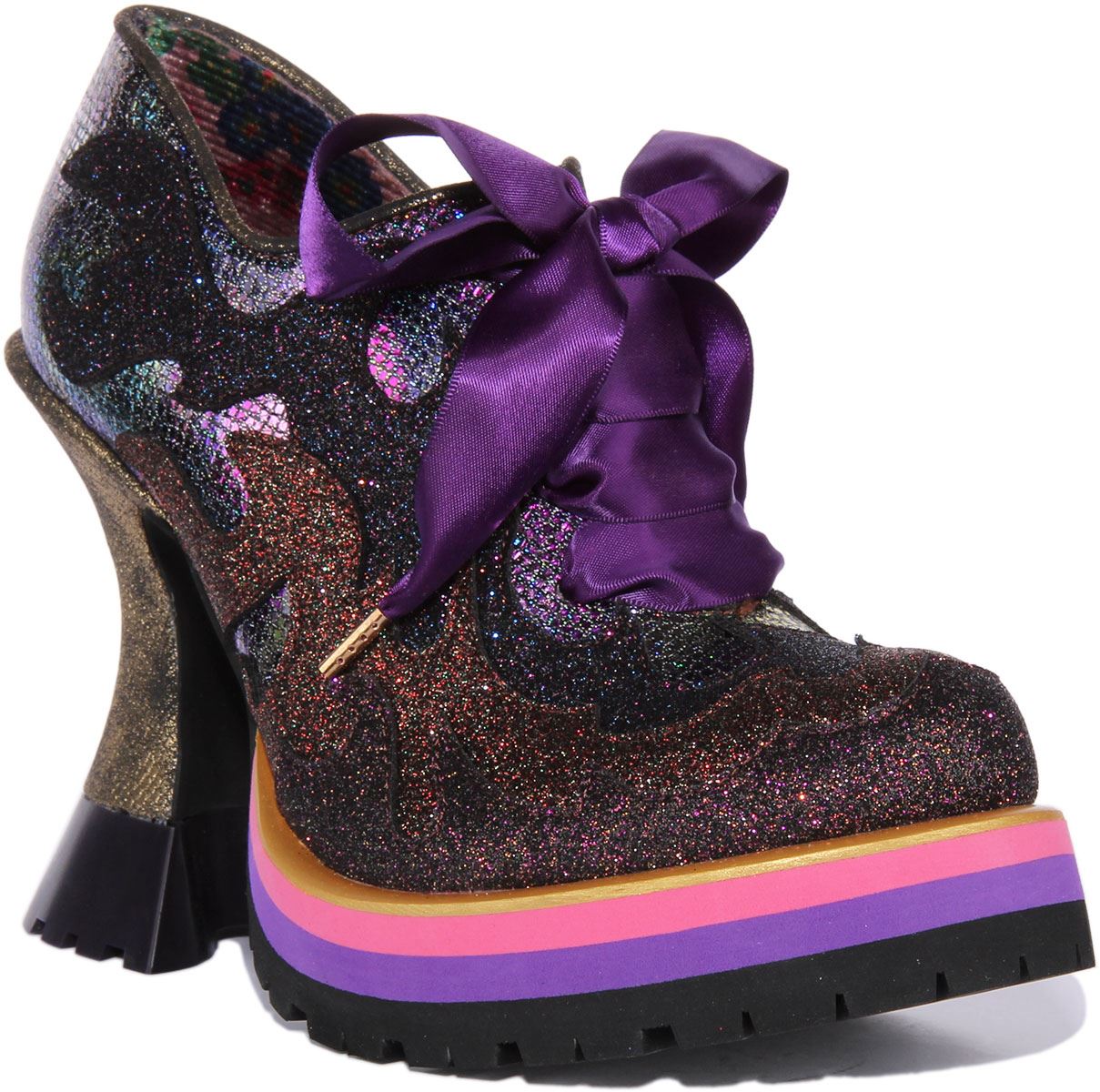 High Heel Irregular Choice Shimmer Irregular Choice Flamin Hot