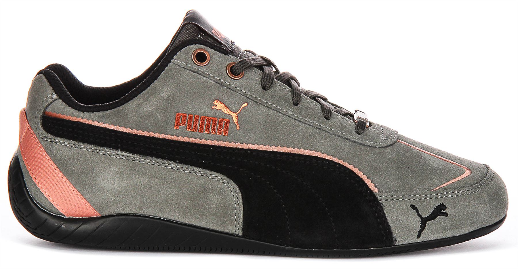 Puma Speedcat Metallic Remix Low Top Driving Womens Trainer Dark