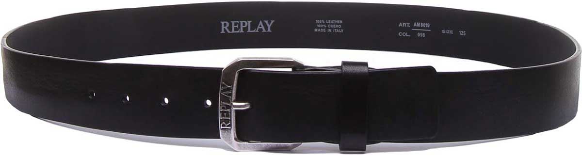 Replay leather belt. Made in Italy Vintage Italy Made Pebbled Leather Belt REPLAY Mens Vintage  main image 4