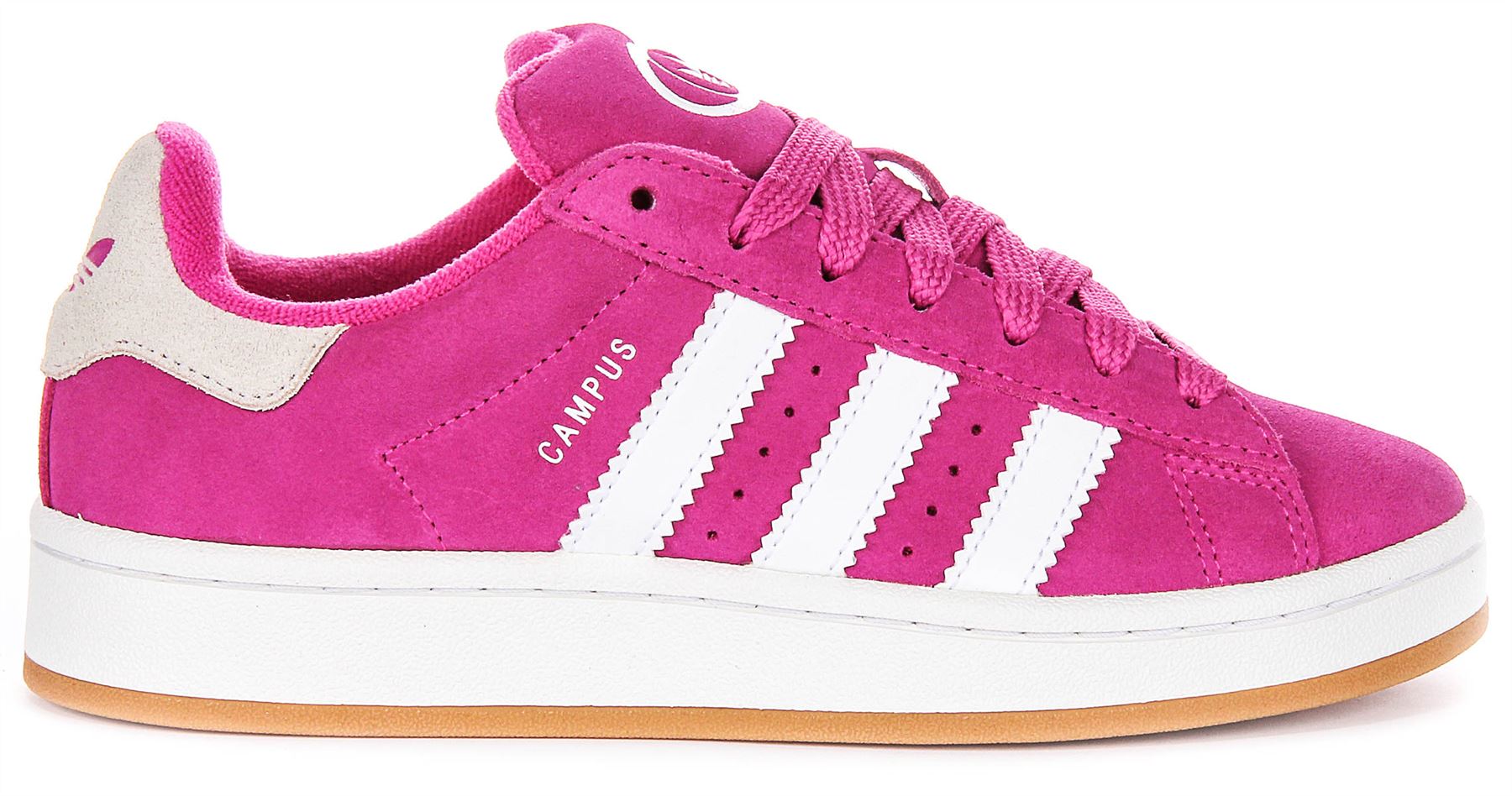 Adidas Campus 00s Lace Up Junior Girls Sneakers In Pink White US