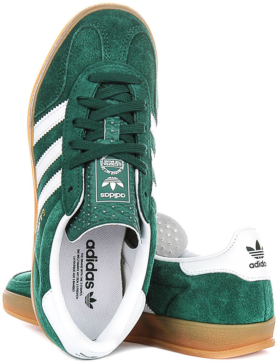 adidas gazelle silver green womens Aged Thicc Laces
