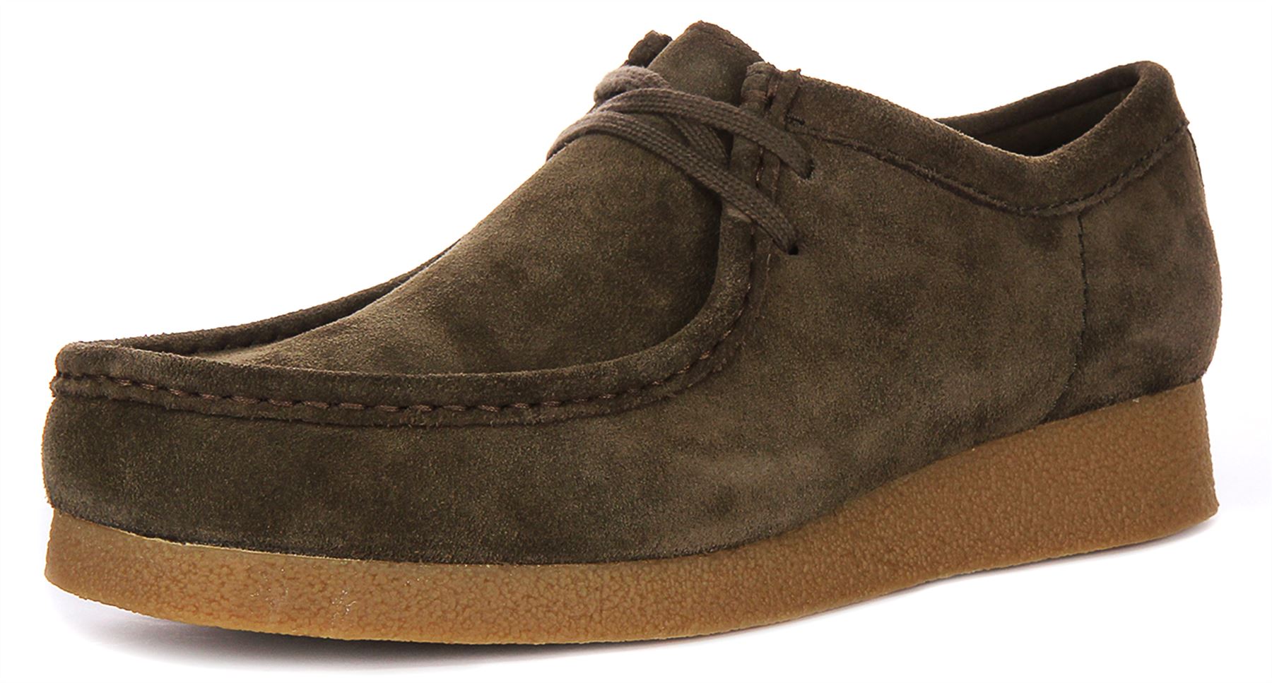 Clarks Wallabee Soft Suede Crepe Sole Chukka Mens Casual Shoe Black UK 7 - 12 - Picture 13 of 13