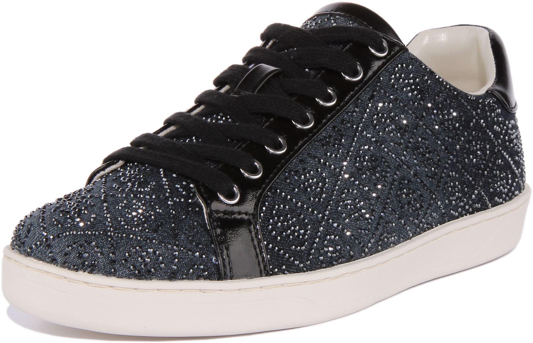 Guess Rosalía Fl7Rs2Den12 4G Zapatillas Estampadas Diamante Azul Mujer Reino Unido 3-8 - Imagen 7 de 13