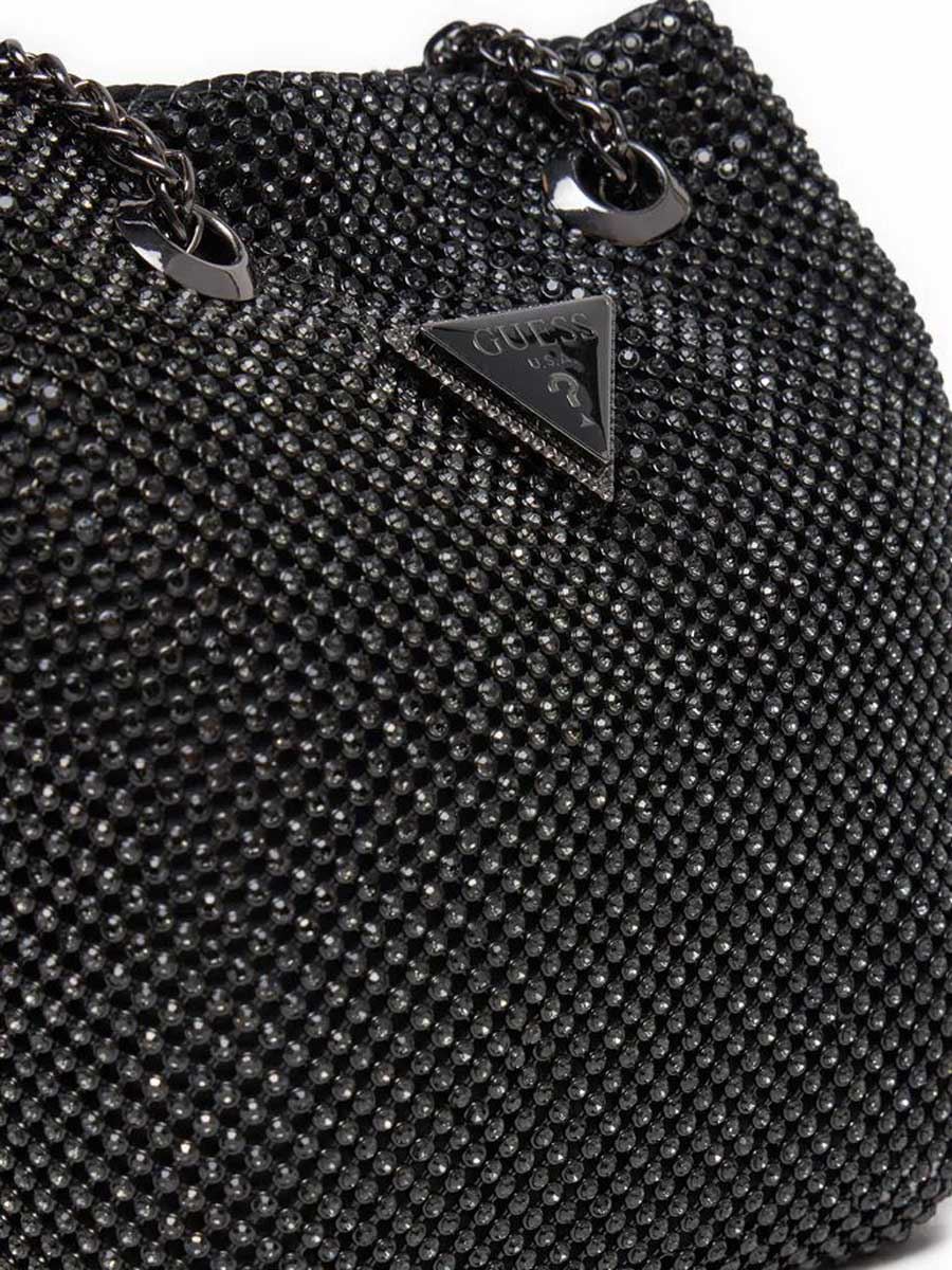 Guess Zalina Tasche Strass Umhängetasche In Silber - Bild 5 von 11