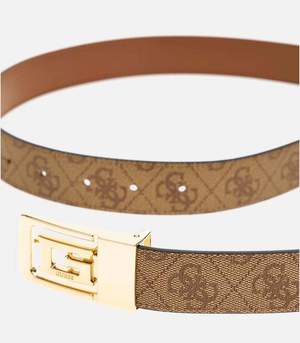Guess Eco Erica 4G Logo Adjustable Womens Belt In Brown  display picture 2