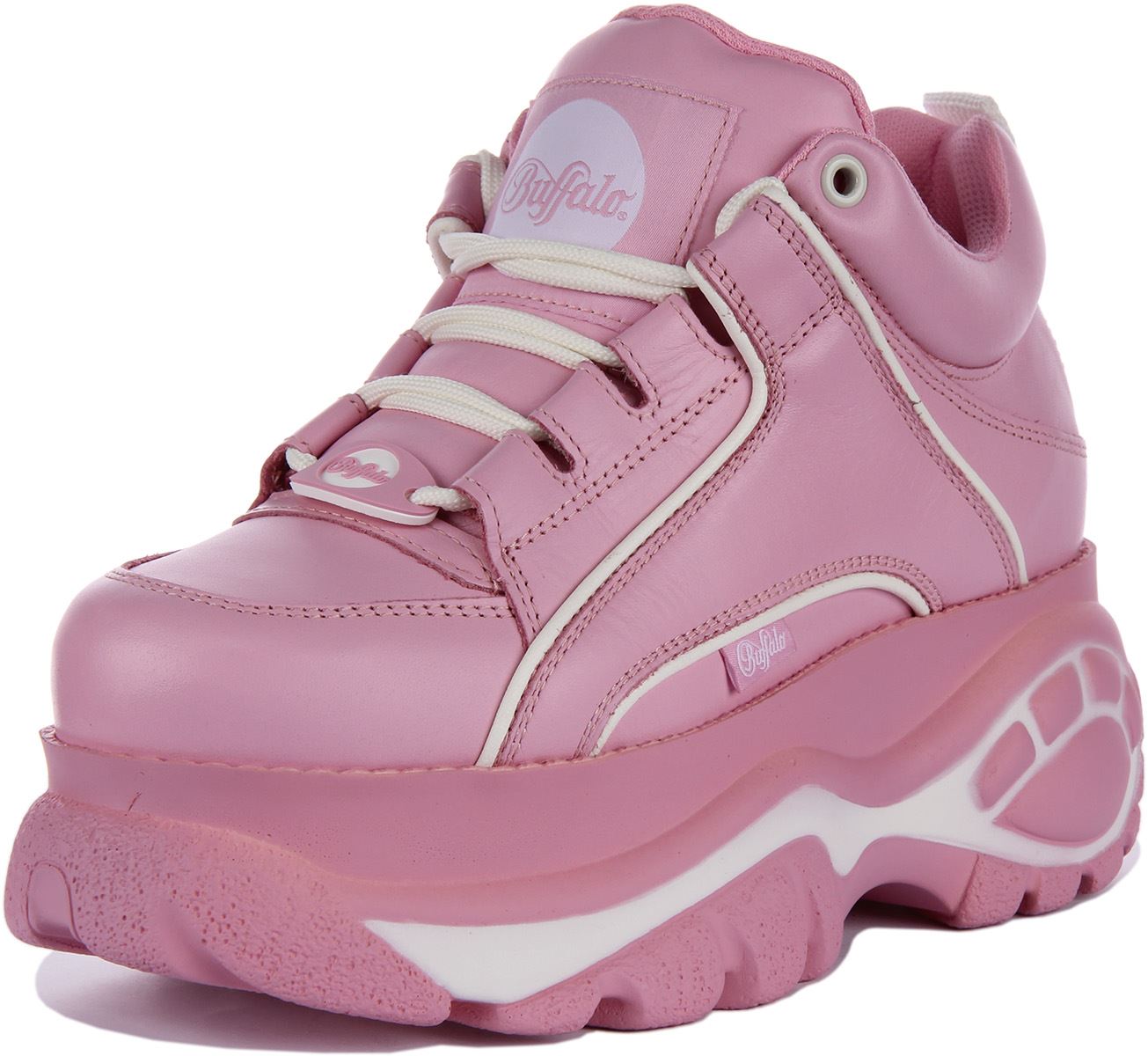 Buffalo 1339-14 2.0 Calf Lightweight Chunky Platform Pink White Womens US 5 - 11