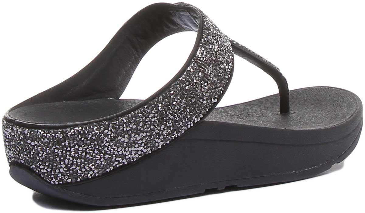 Fitflop Fino Quartz Women Synthetic Matt Toe Thong Sandal In Black Size US 5 - 1 | eBay