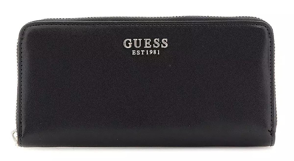 Guess Laurel Cartera Grande Con Cremallera Para Mujeres En Negro - Imagen 4 de 6