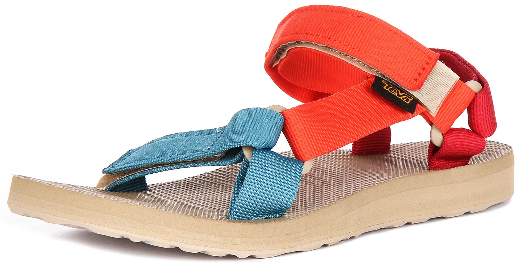Teva Original Universal Back Strap Vegan Womens Sandals Black Multi US 6 - 9 - Picture 25 of 25