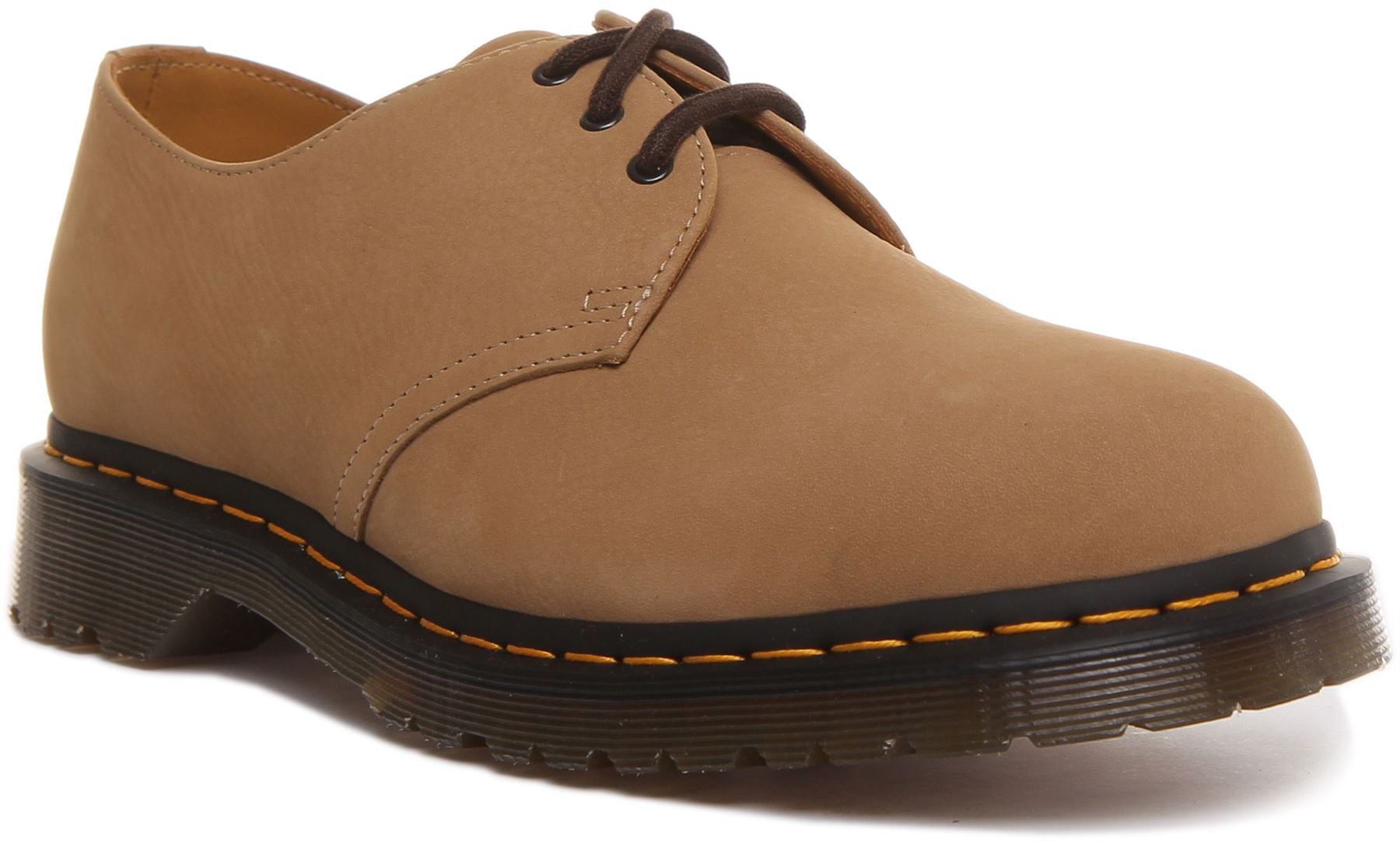 Dr Martens 1461 Milled In Sand 3 Eye Lace Up Ys Casual Shoes Size 