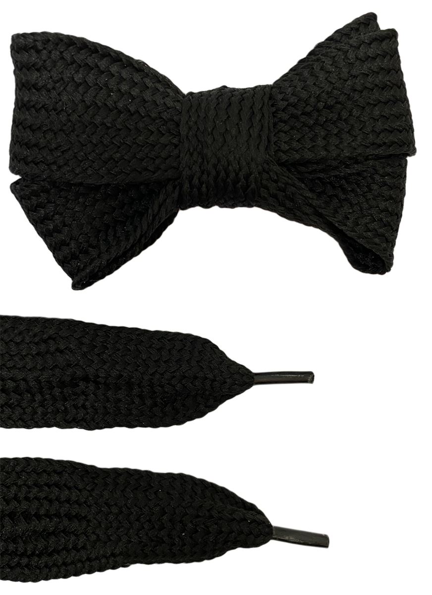 Tipstar Schnürsenkel Fettschnürsenkel Runde Schnürsenkel 125 cm lang in schwarz Größe UK 3 - 12