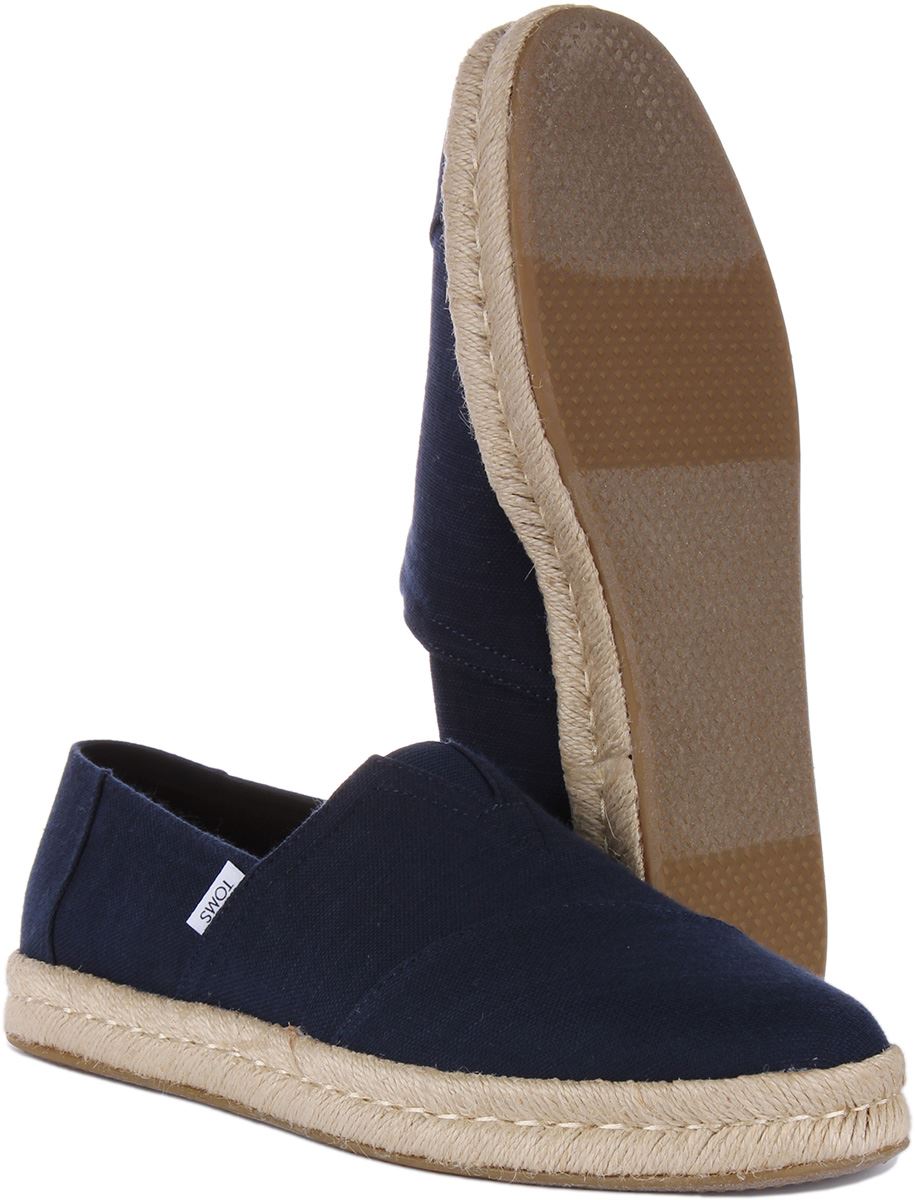 Alpargatas Toms De Yute Con Suela De Cuerda 2.0 Negras Para Hombre UK 7 - 12 - Imagen 18 de 19