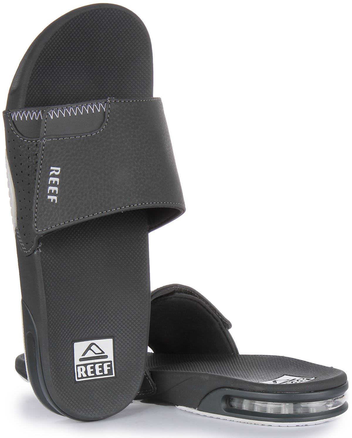 Reef Fanning Slider 3D Logo Bootle Open Toe Mens Sandal  display picture 1