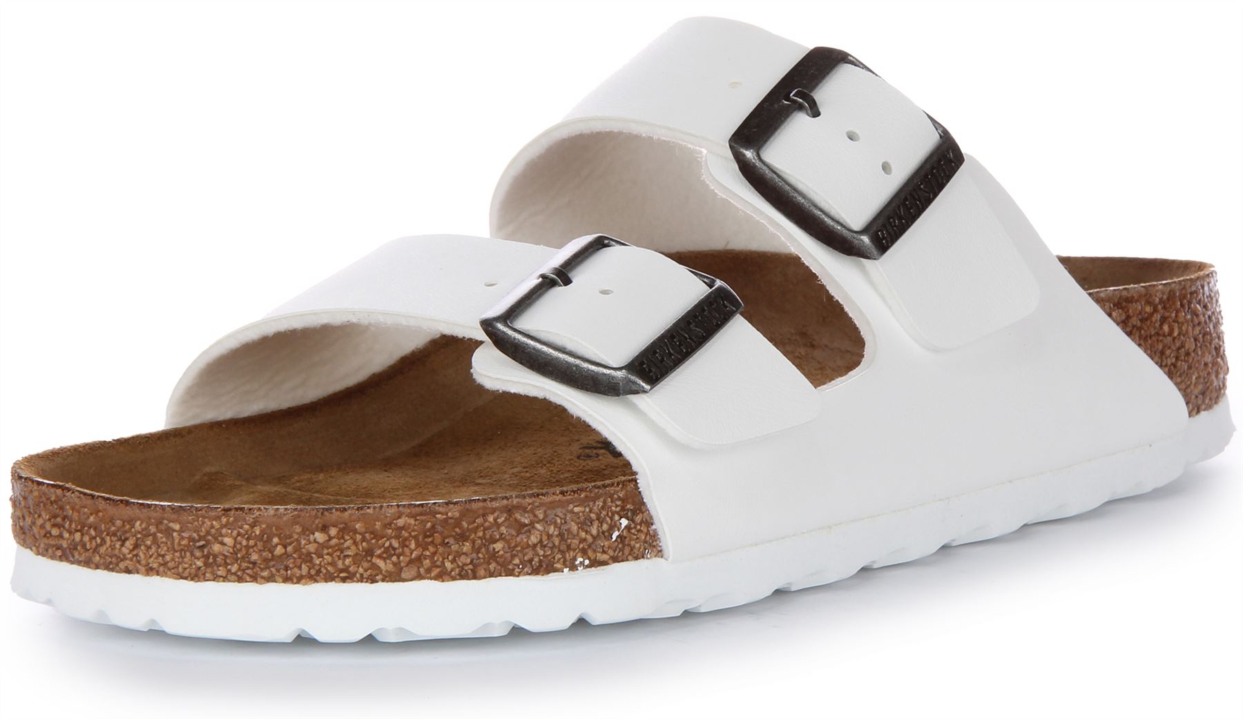 Birkenstock Arizona BF Slide 2 Buckle Strap Anatomic Sandal White UK 3.5 - 9.5 - Picture 12 of 12