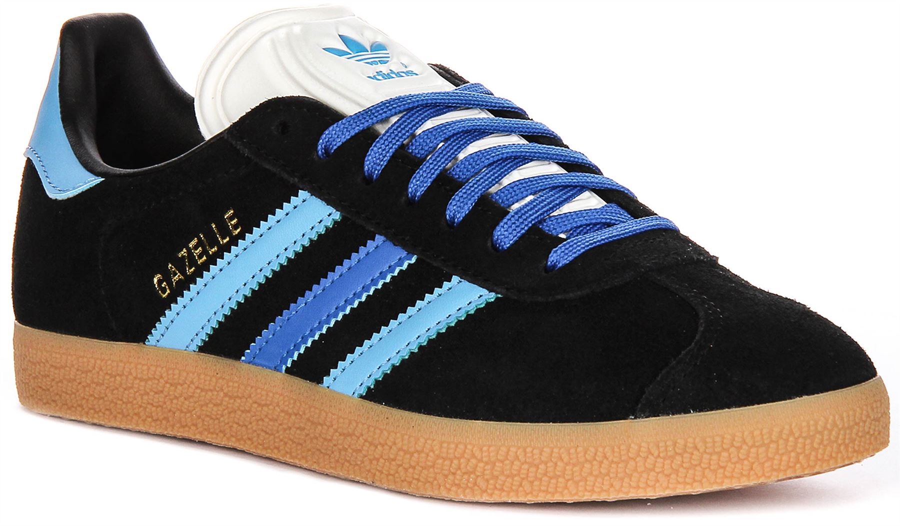 Adidas Gazelle Gum Outsole Solar Suede Womens Sneakers Black Blue US 5 - 10  | eBay