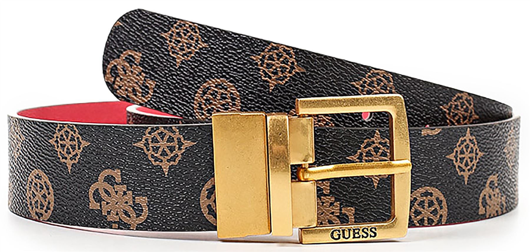 Guess Atene Reversible Womens Belt With 4G Logo In Brown S - L - Picture 9 of 16