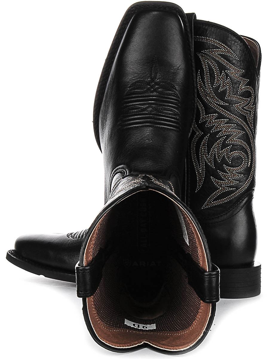 Ariat Sport Herdsman 4LR Tech Western Cowboy Mens Boots In Black UK 7 - 12