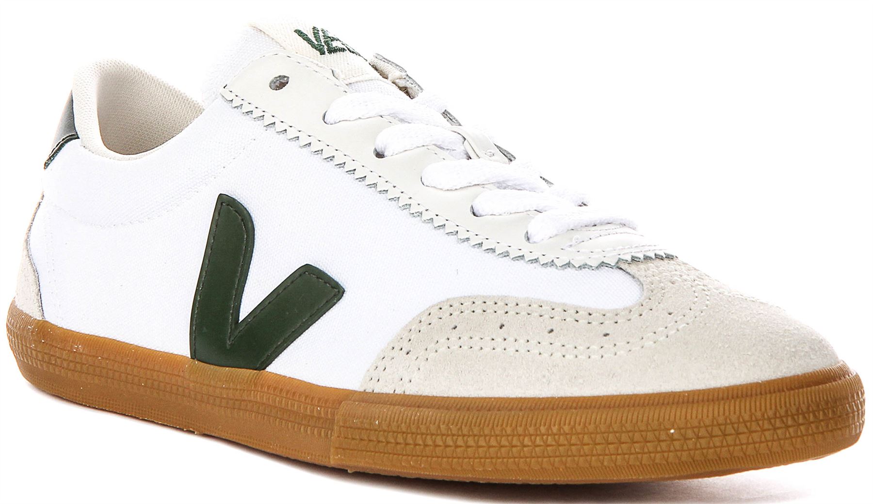 Veja Volley Canvas Volleyball Lace Up Womens Sneakers In White Green US 6 - 10