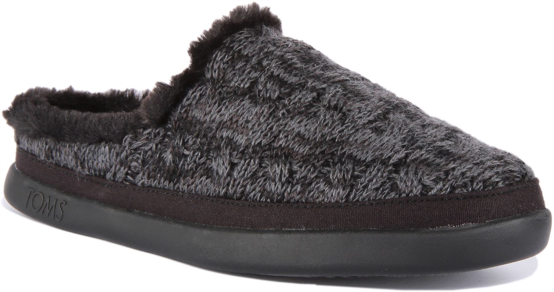 Теплые тапочки Toms Sage gefttert Strick Hausschuhe schwarz Damen Великобритания 3 - 8 6490₽