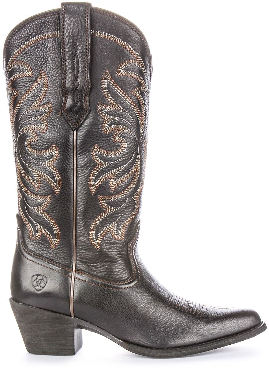 Ariat Heritage J Toe Duratread Pull Tab Western Womens Boot In Brown UK 3 - 9 - Picture 3 of 19