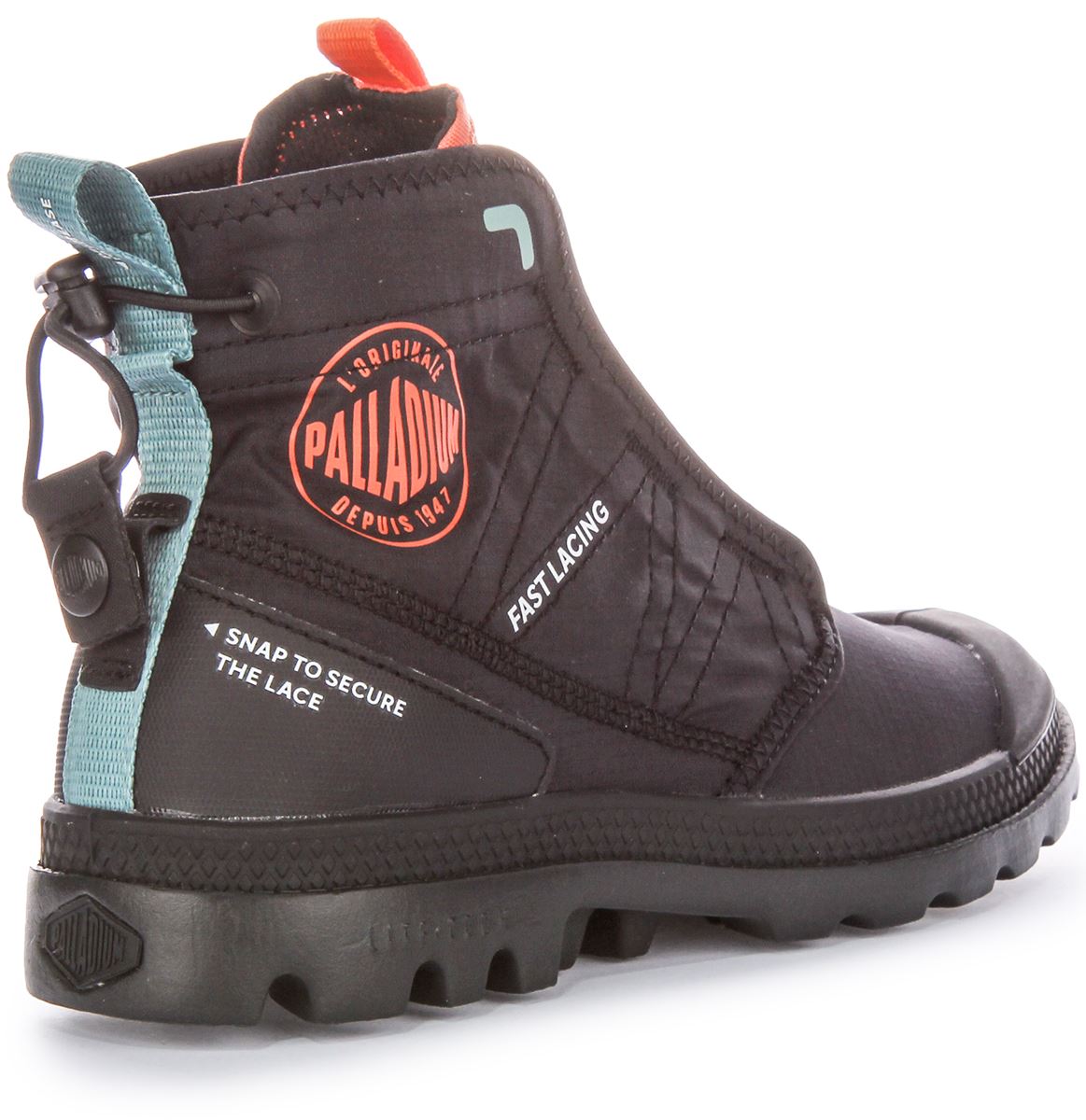 PALLADIUM Pampa Reise Lite Rs Ripstop Schnell Schnürung Stiefel Dunkelgrau UK 4 - Bild 4 von 19
