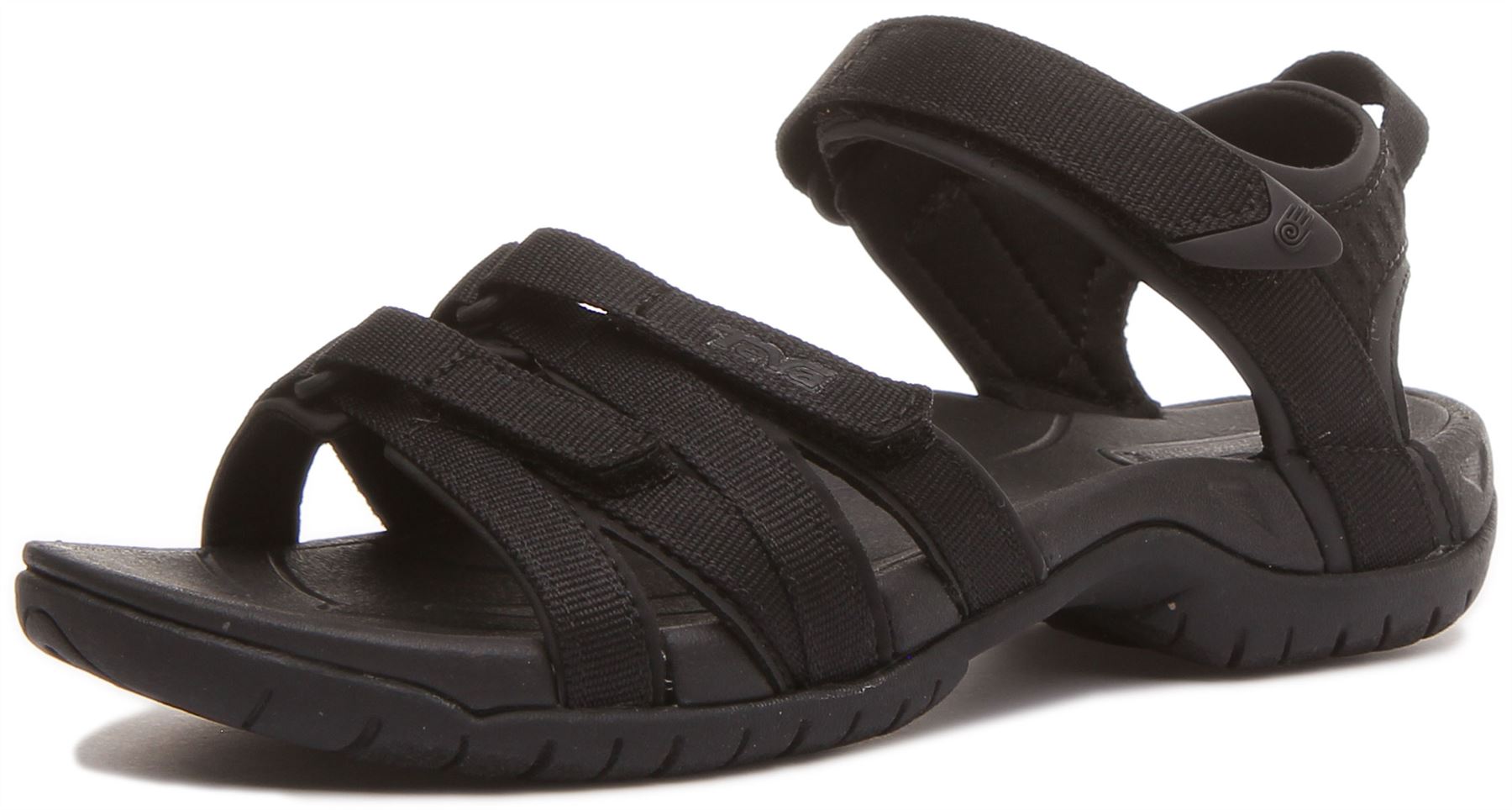 Teva Tirra Womens 3 Hook And Loop Strap Sandal In Black Mono UK Size 3 - 8 | eBay