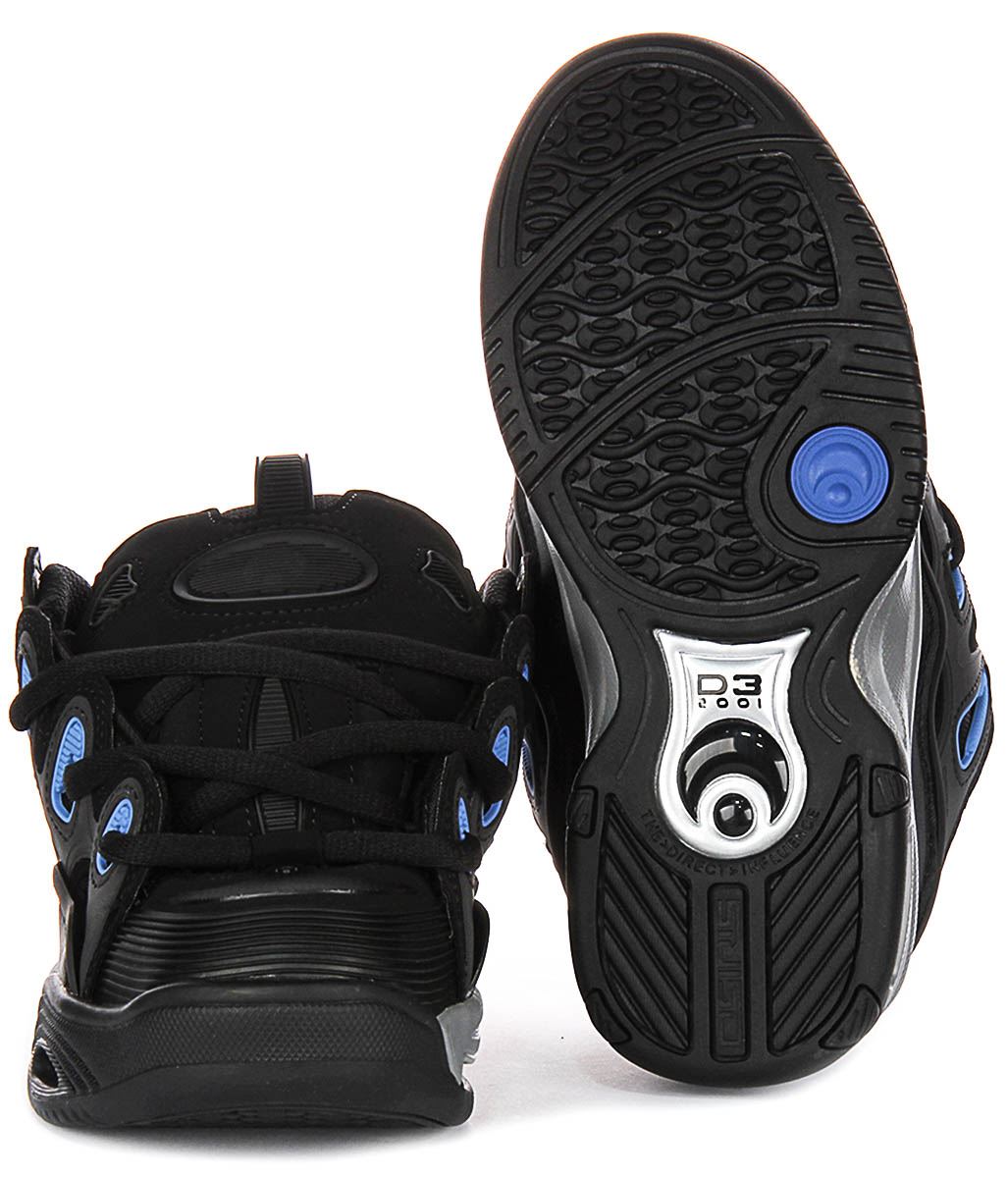 OSIRIS D3 2001 Suela Gruesa Cordones Patín Zapatillas Hombre Negro Azul Ru 6-12 - Imagen 12 de 25