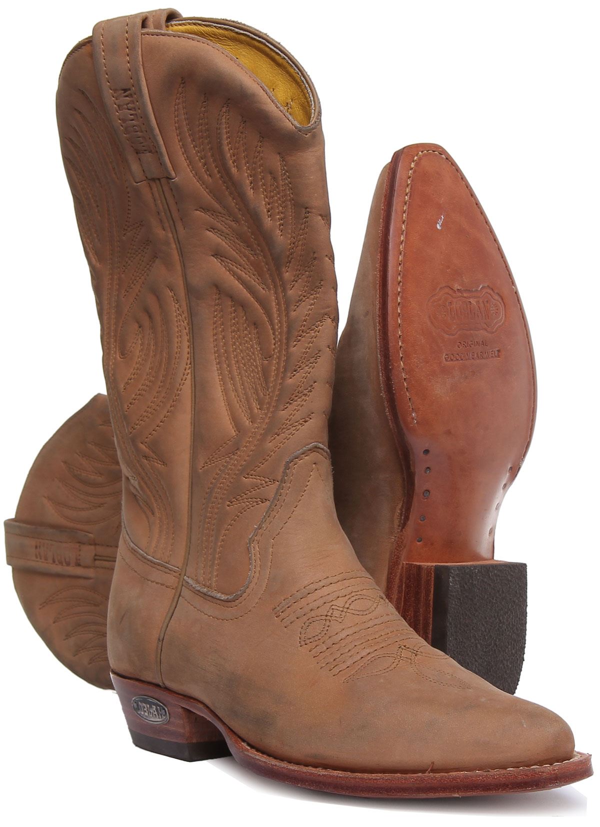 Loblan 194C Long Cowboy Boot In Black Shiny Size UK 36- 46 - Picture 22 of 29