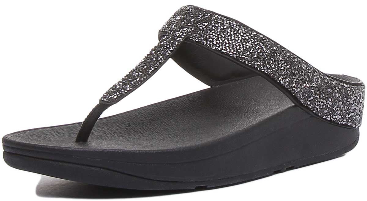 FitFlop Womens Sandals FINO Quartz Toe-thong Sandals Gold Size 6 for sale online | eBay