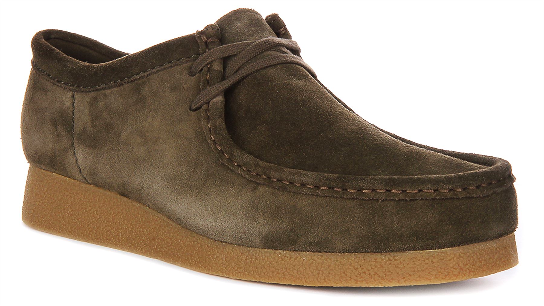Clarks Wallabee Soft Suede Crepe Sole Chukka Mens Casual Shoe Black UK 7 - 12 - Picture 8 of 13