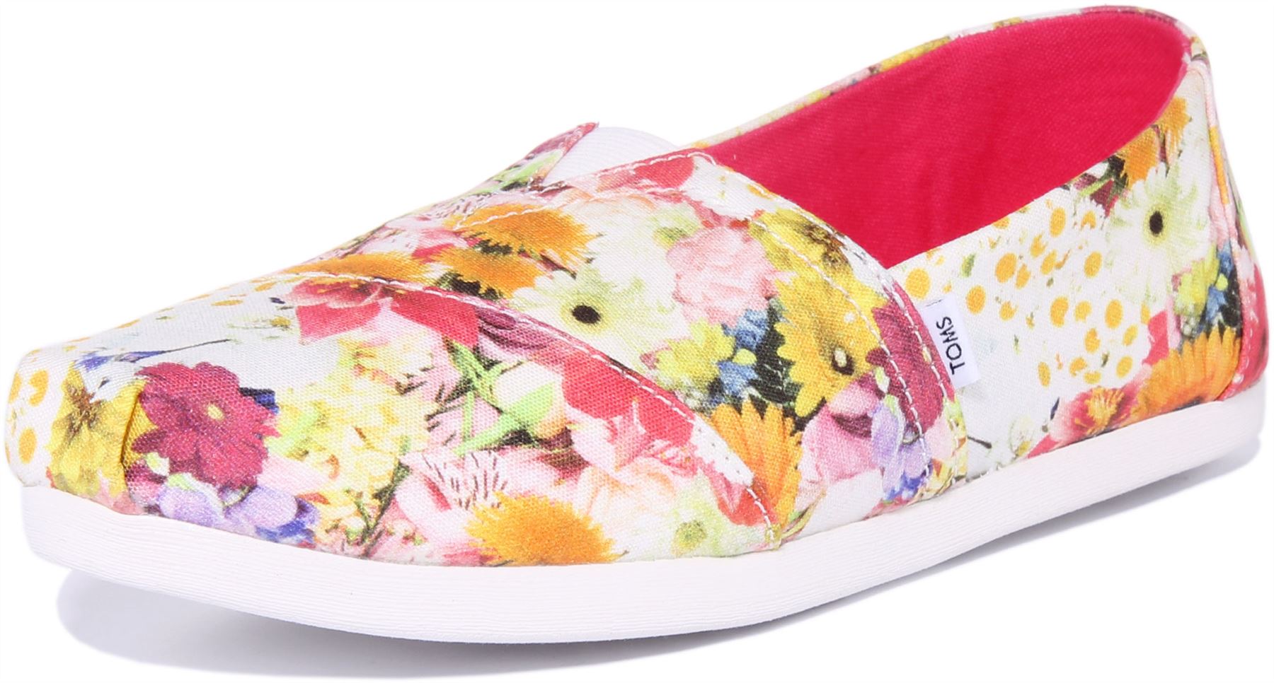 Toms Alpargata Białe fotorealny kolaż Trampki z nadrukiem Białe Damskie Rozmiar 3 - 8 - Zdjęcie 12 z 12