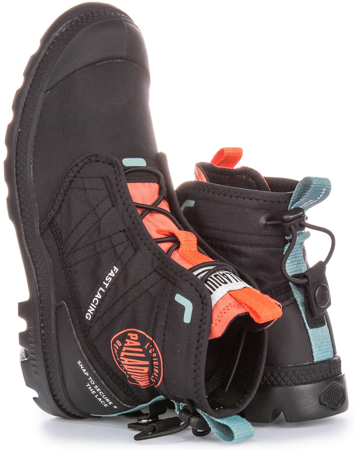 PALLADIUM Pampa Reise Lite Rs Ripstop Schnell Schnürung Stiefel Dunkelgrau UK 4 - Bild 5 von 19