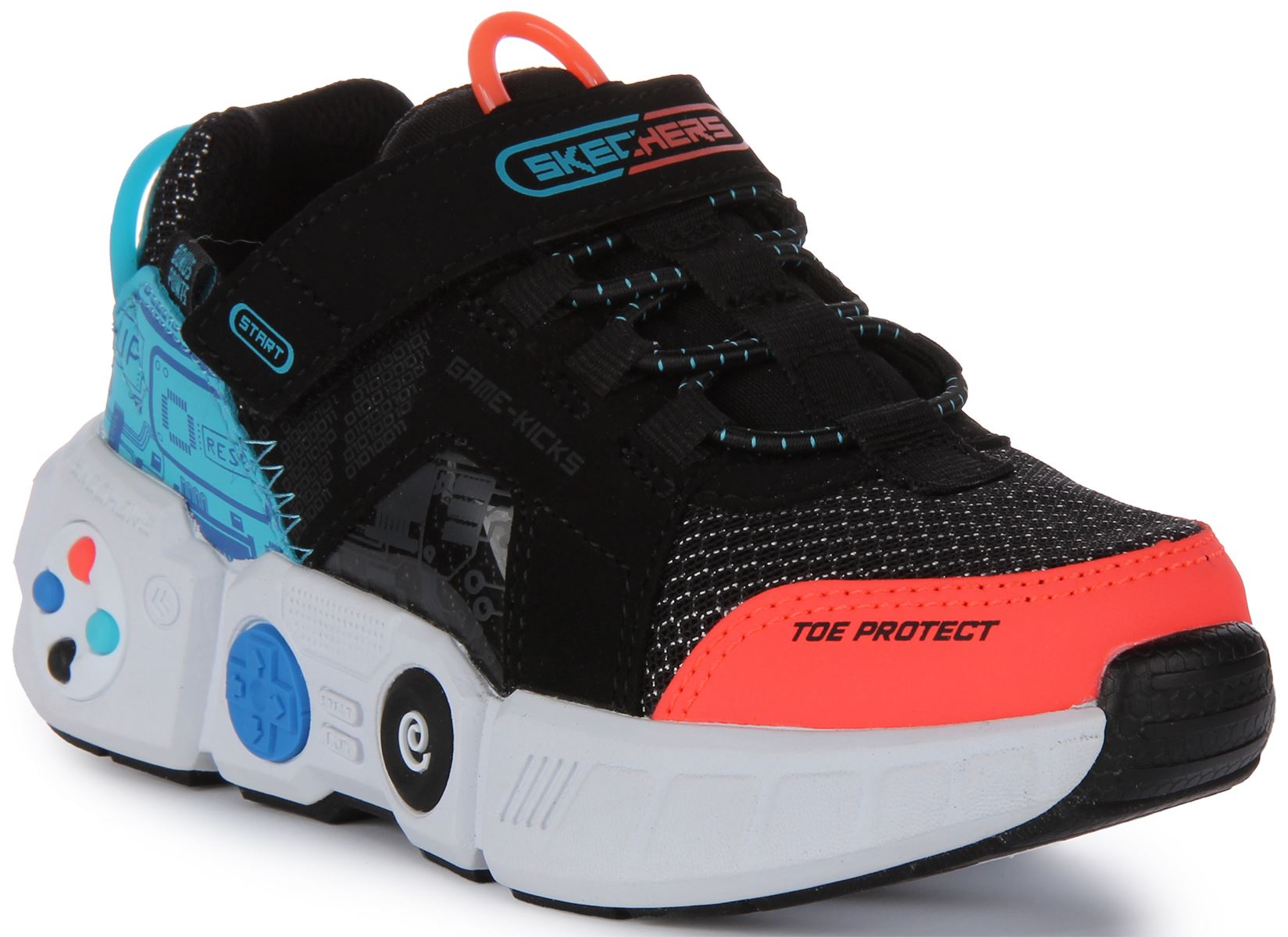 Skechers Game Kicks Mens Sneaker Black Multi Size US 6 - 13 | eBay