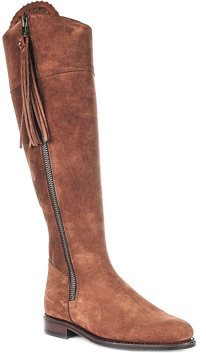 Justinreess England Valentina Sporty Tall Tassel Womens Boot Navy US 5 - 11 - Picture 37 of 37