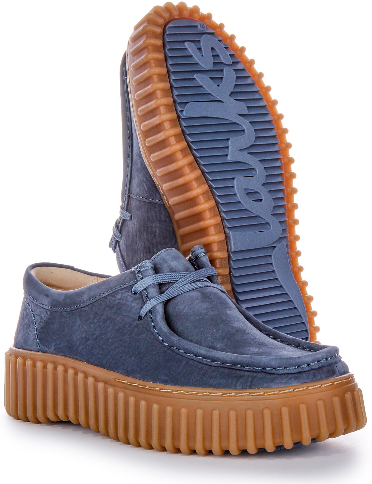 Clarks Torhill Bee Leather Womens Casual Shoes In Blue US 6 - 11