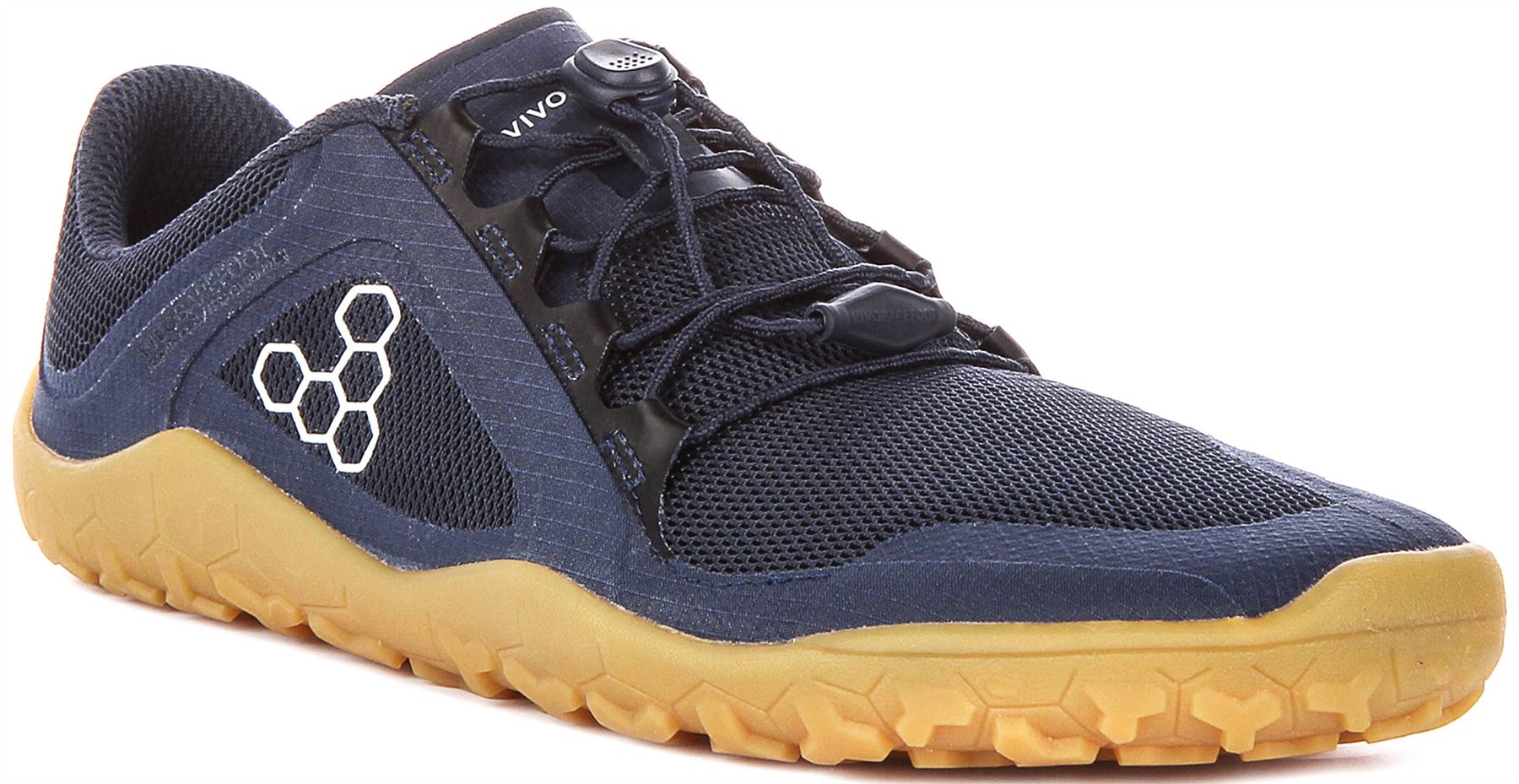 Vivobarefoot Primus Trail FG Allwetter Schnürschuhe Herren Sneaker in Blau UK 6 - 12