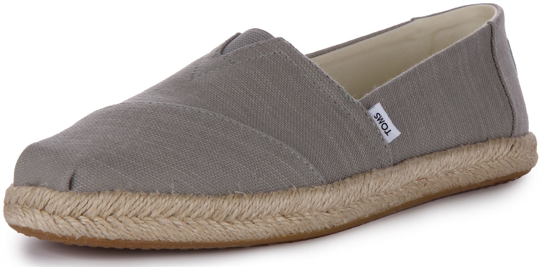 Toms Alpargata Recycled Vegan Pull On Gore Mens Trainer In Grey UK  4 - 8