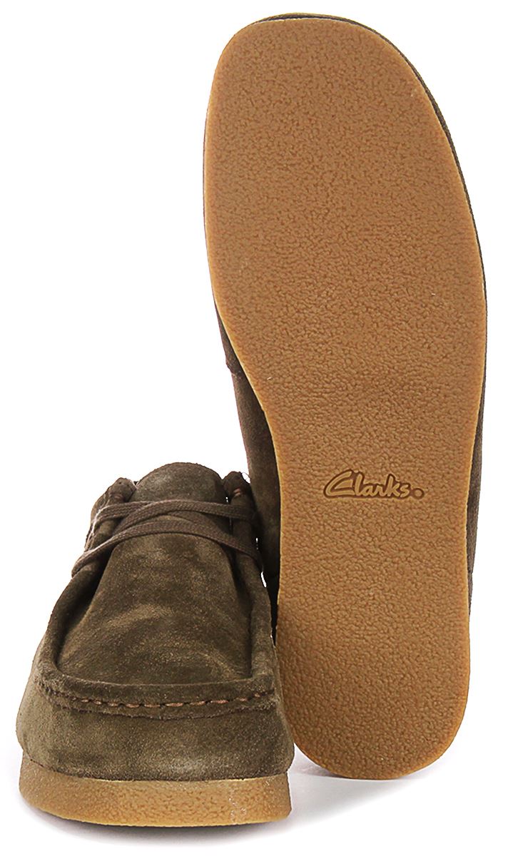 Clarks Wallabee Soft Suede Crepe Sole Chukka Mens Casual Shoe Black UK 7 - 12 - Picture 12 of 13