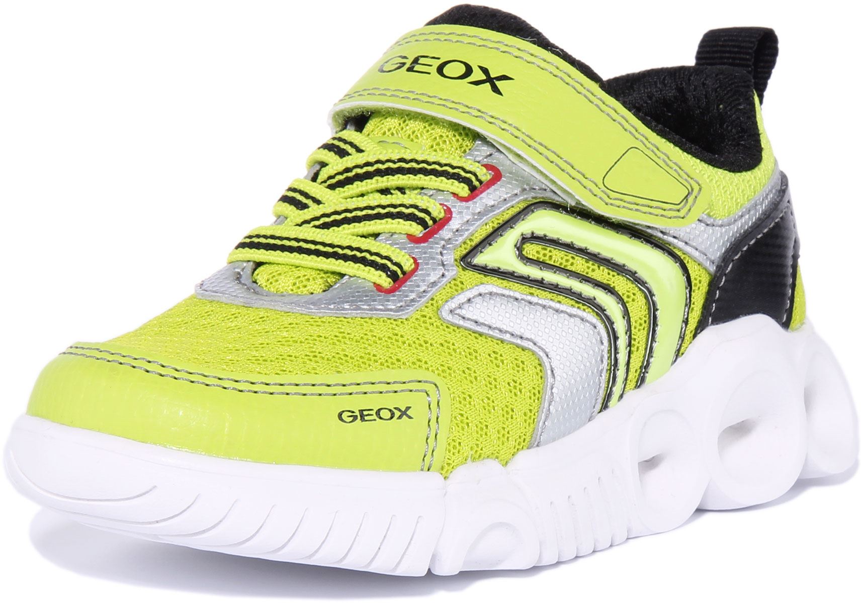 Geox J Wroom Boys Single Strap Led Boy Shoes In Lime Size US 1 - 13 - Picture 7 of 7