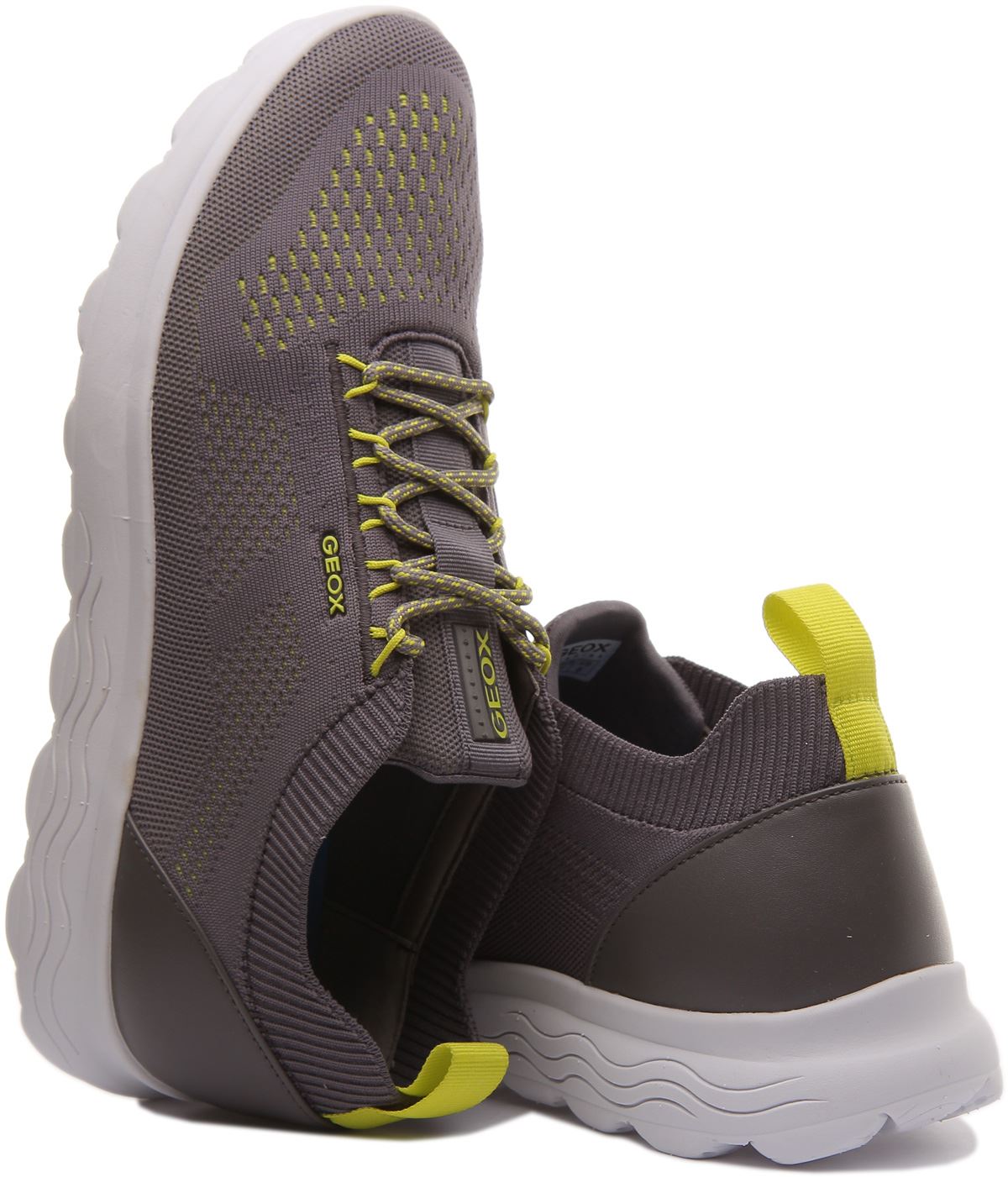 Geox Spherica A Lace Up Trainer With Zero Shock Pads In Grey Size UK 6 - 11  | eBay