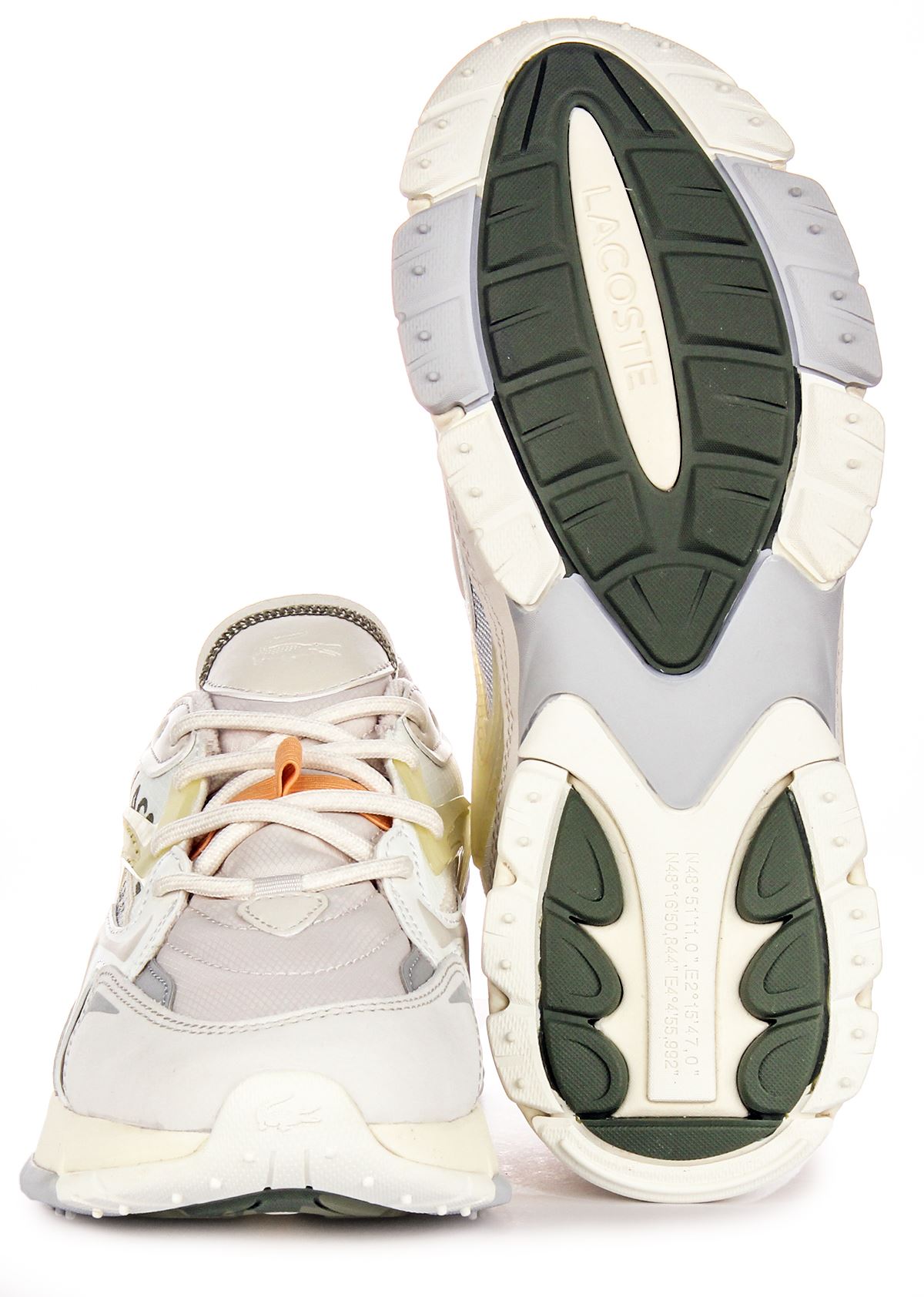 Lacoste Loo3 Neo Tech Neo Lace Up Tech Inspired Mens Sneakers White  US 11 Amazon.com | L003 Neo Sneaker, 45SMA0001-2G9-12 Off White  main image 3