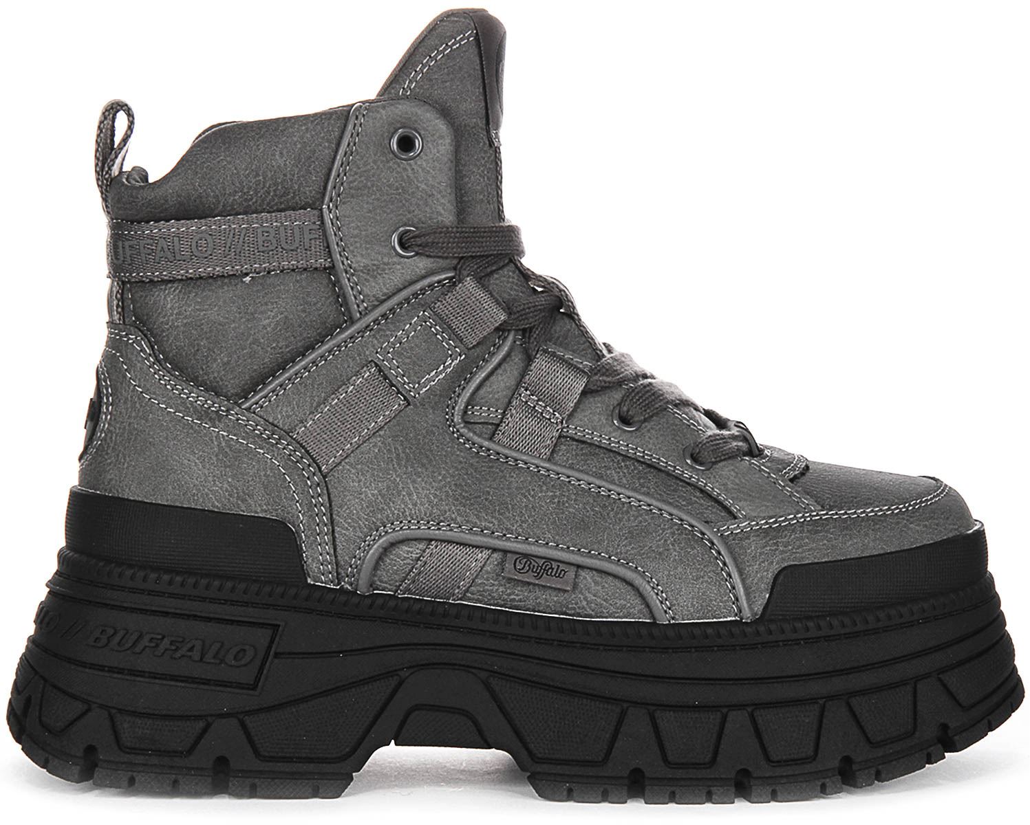 Buffalo Fusion Hybrid Mid Soft Footbed Platform Womens Sneakers