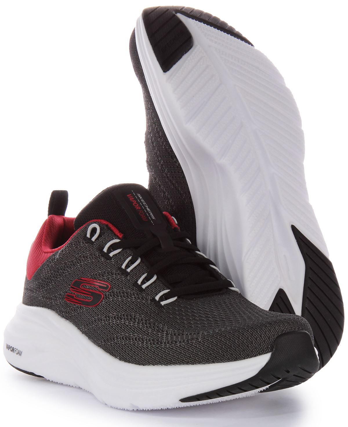 Zapatillas de deporte para hombre Skechers Vapor Foam en negro rojo EU 41-46