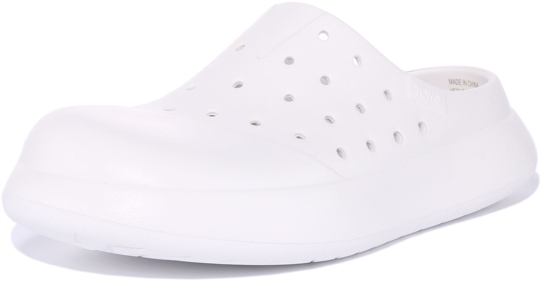 Toms Clog Mallow Eco Slip On Rubber Espadrille Unisex Sandals White UK 3- 12 - Picture 19 of 19
